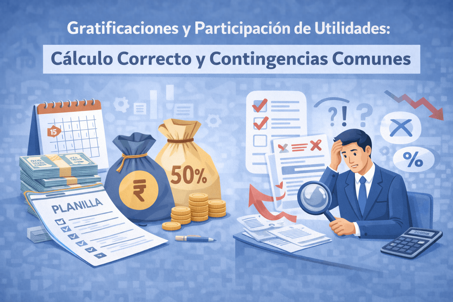 You are currently viewing Gratificaciones y Participación de Utilidades: Cálculo Correcto y Contingencias Comunes