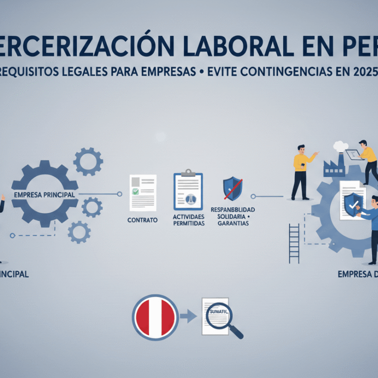 Read more about the article Tercerización Laboral en Perú 2026: Requisitos Legales para Empresas